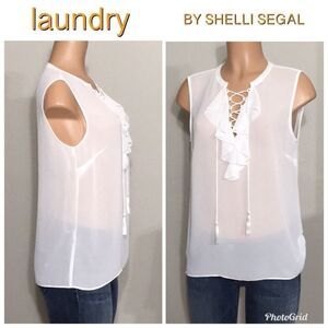 Laundry lace front blouse. NWOT
